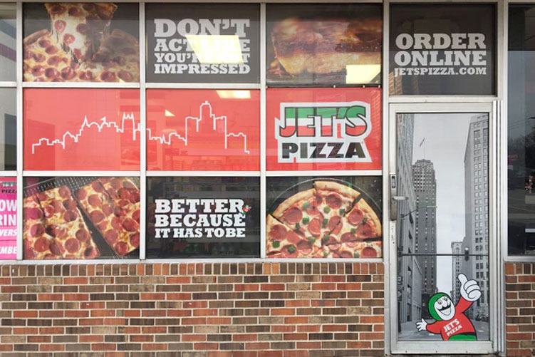 Jets Pizza Brand Experience Signage