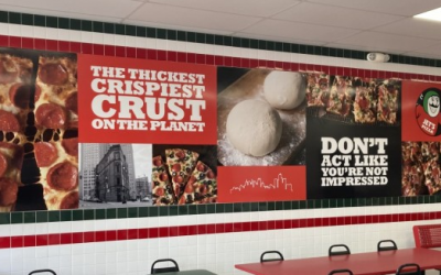 Enhancing Jet’s Pizza Brand with Striking Wall Graphics