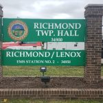 Richmond Township city signage in Michigan.