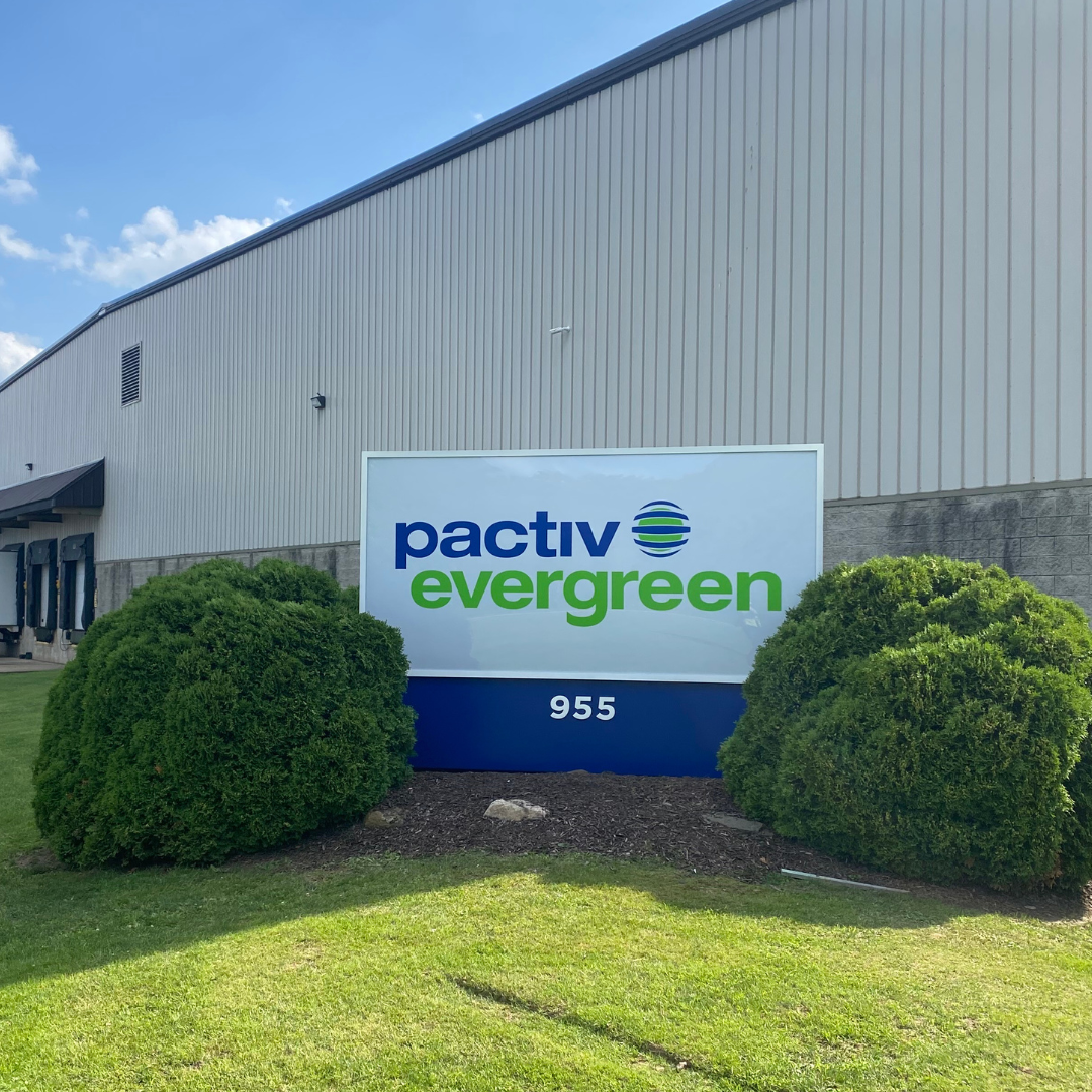 Pactiv Evergreen monument sign in Michigan