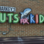 Sharkey’s Kids Haircuts Signage