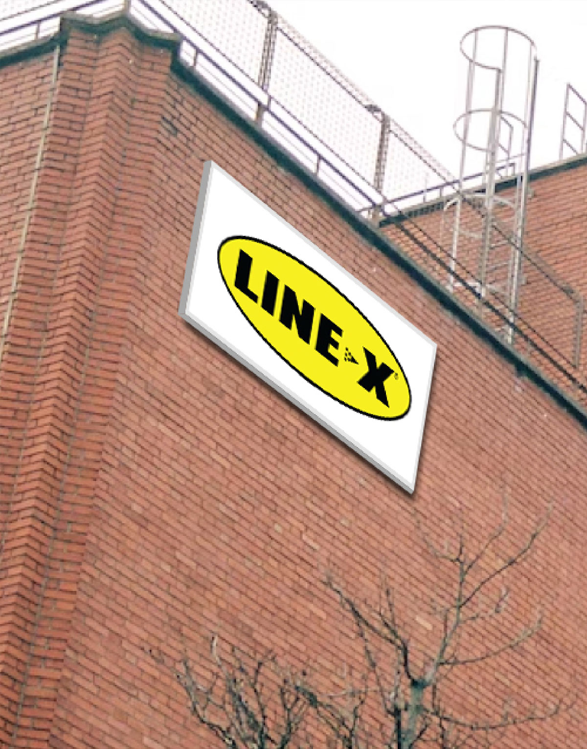 LINE-X Wall Sign